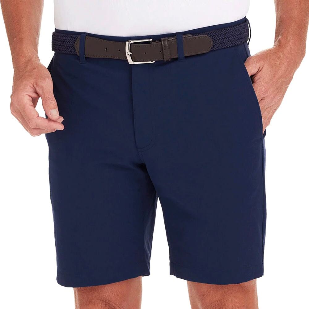 Men's Flat Front Performance Shorts - Navy